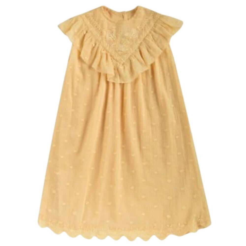 Louise Misha Yellow Mini Dress Size 6Y